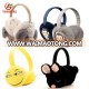 Custom Cheap Soft Plush Flower/Fashion /Yellow Cartoon Emoji/Girls/Sport/Kids Earmuffs Winter Ear Muffs